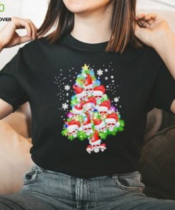 Skull Santa hat Christmas tree shirt
