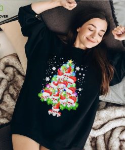 Skull Santa hat Christmas tree shirt 3 Skull Santa hat Christmas tree shirt