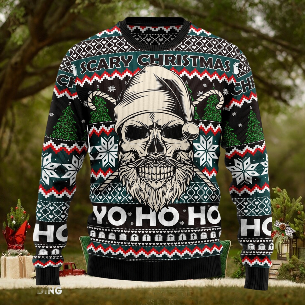 Skull Scary Ugly Christmas Sweater Thankgiving Gift Men Women Skull Scary Ugly Christmas Sweater Thankgiving Gift Men Women