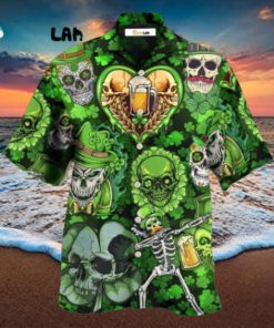Skull St Patricks Day Art Hawaiian Shirt