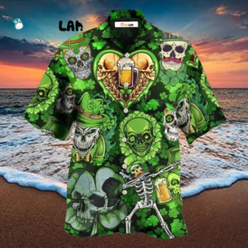 Skull St Patricks Day Art Hawaiian Shirt