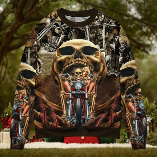 Skull Stay Wild Never Let Them Tame You Ugly Christmas Sweater