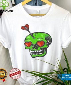 Skull Stuck In Love Valentines Day Shirt