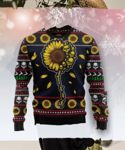 Skull Sunflower Lover Xmas Sweater