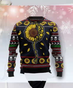 Skull Sunflower Lover Xmas Sweater