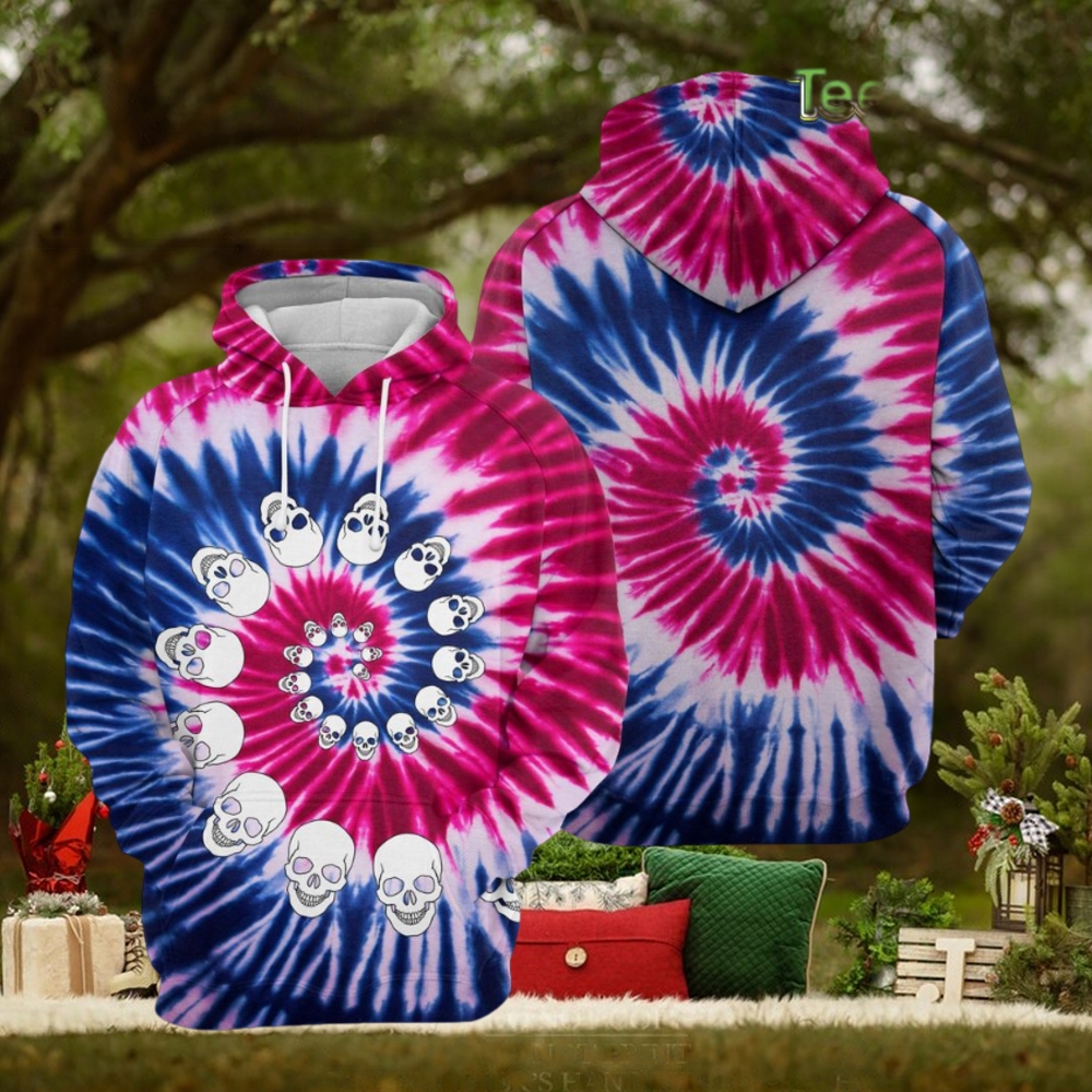 Skull Tie Dye 3D Printed Hoodie Skull Tie Dye 3D Printed Hoodie