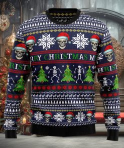 Skull Ugly Christmas Sweater Thankgiving Gift Men Women
