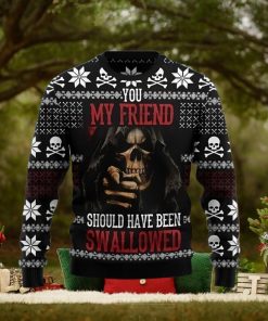 Skull Ugly Christmas Sweater Unique Gift