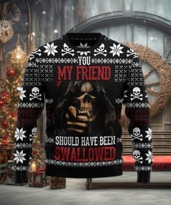 Skull Ugly Christmas Sweater Unique Gift