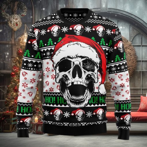 Skull Xmas Ugly Christmas Sweater Thankgiving Gift Men Women