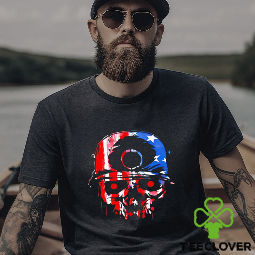 Skull in USA American colors shirt Skull in USA American colors shirt