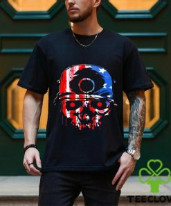 Skull in USA American colors shirt 1 Skull in USA American colors shirt