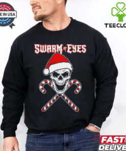Skull swarm of eyes Christmas shirt