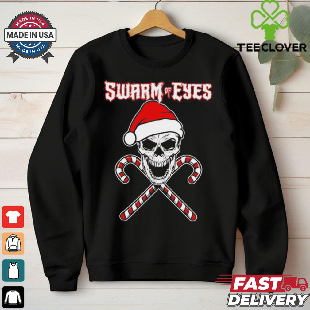 Skull swarm of eyes Christmas shirt Skull swarm of eyes Christmas shirt