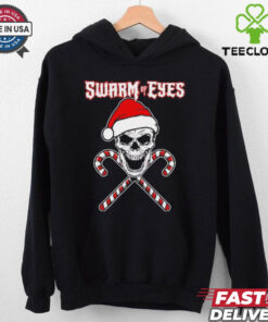 Skull swarm of eyes Christmas shirt