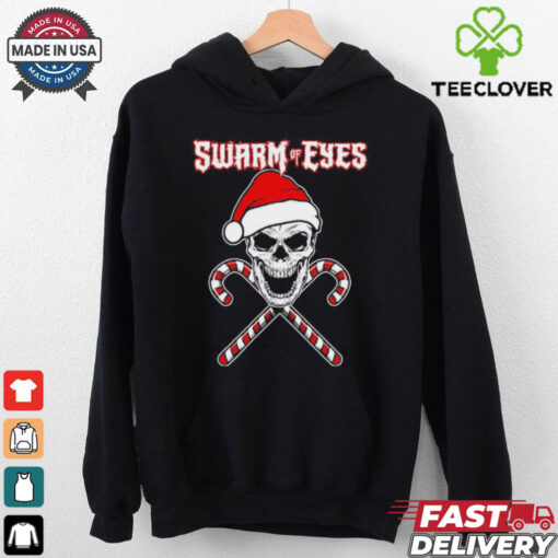 Skull swarm of eyes Christmas shirt