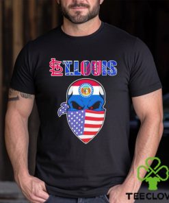 Skull wear American mask St Louis all sports team shirt