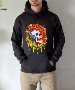 Skull with headphones art shirt