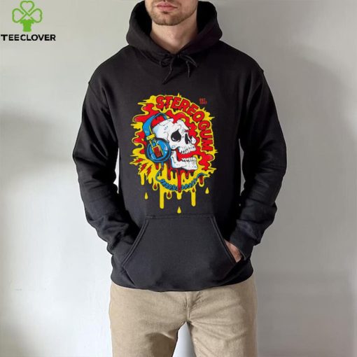 Skull with headphones art shirt