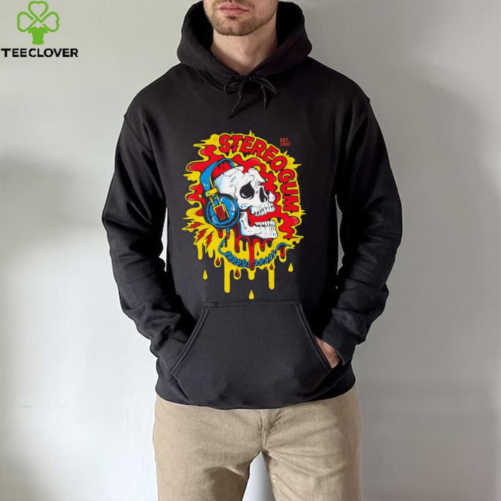 Skull with headphones art shirt Skull with headphones art shirt