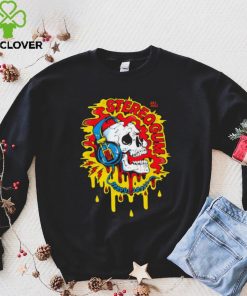 Skull with headphones art shirt 3 Skull with headphones art shirt