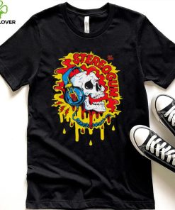 Skull with headphones art shirt 4 Skull with headphones art shirt