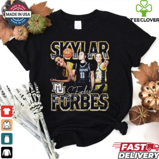 Skylar Forbes Marquette Golden Eagles 90s Vintage Signature Graphic Players t shirt