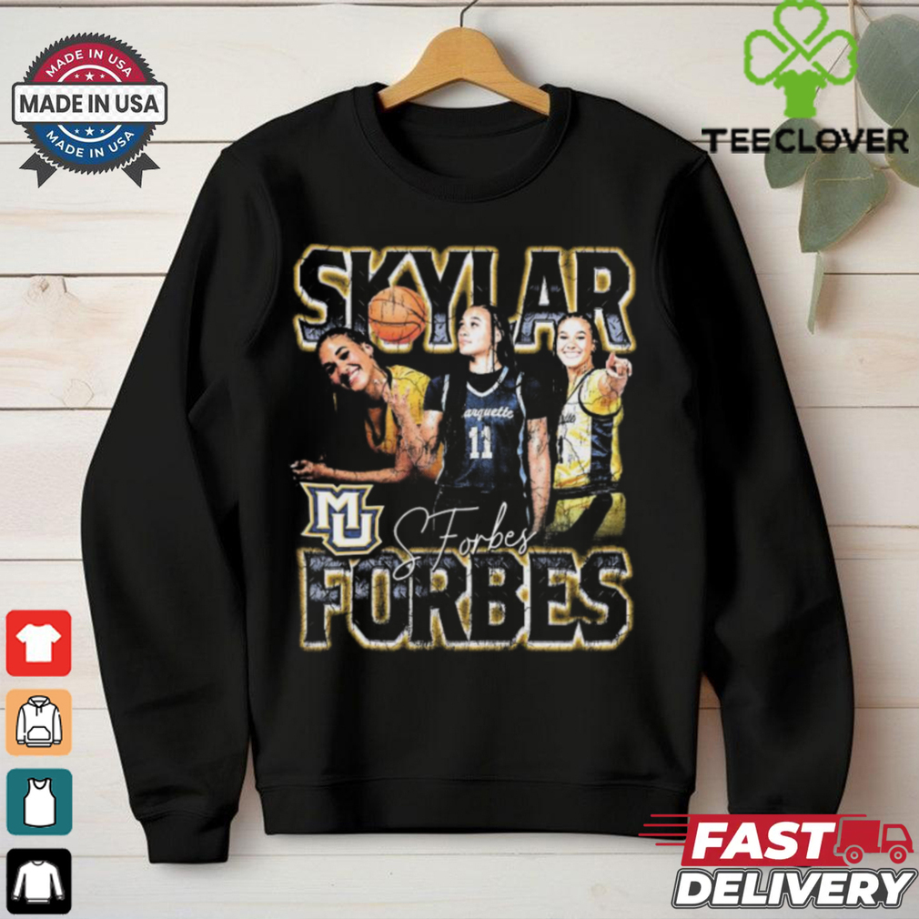 Skylar Forbes Marquette Golden Eagles 90s Vintage Signature Graphic Players t shirt Skylar Forbes Marquette Golden Eagles 90s Vintage Signature Graphic Players t shirt