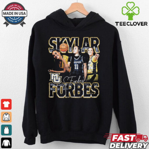 Skylar Forbes Marquette Golden Eagles 90s Vintage Signature Graphic Players t shirt