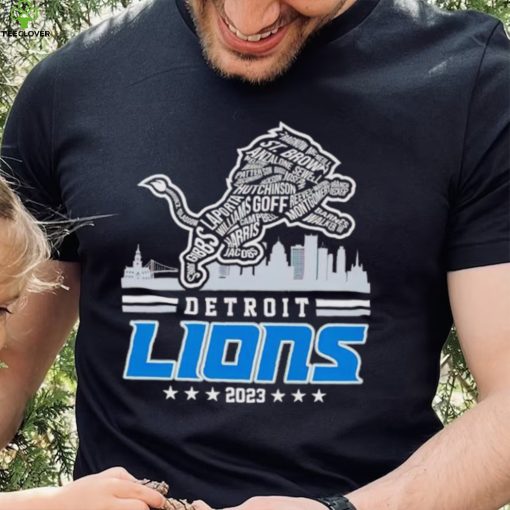 Skyline Detroit Lions 2023 hoodie, sweater, longsleeve, shirt v-neck, t-shirt