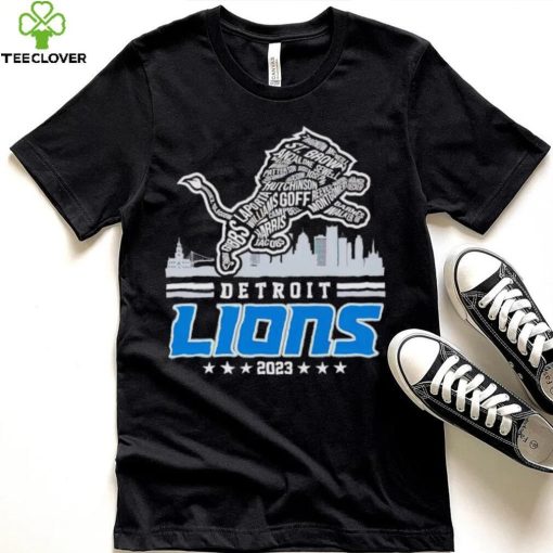 Skyline Detroit Lions 2023 hoodie, sweater, longsleeve, shirt v-neck, t-shirt