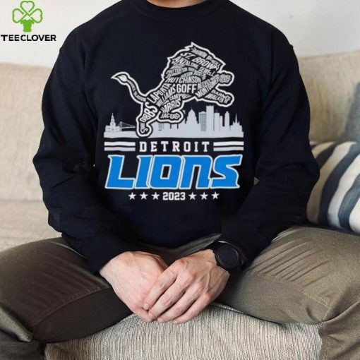 Skyline Detroit Lions 2023 hoodie, sweater, longsleeve, shirt v-neck, t-shirt