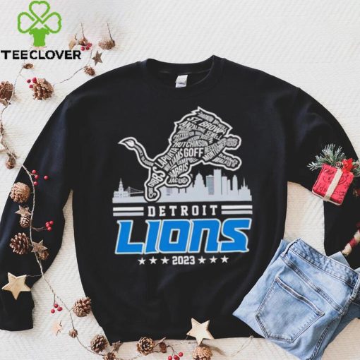 Skyline Detroit Lions 2023 hoodie, sweater, longsleeve, shirt v-neck, t-shirt