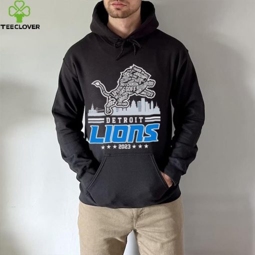 Skyline Detroit Lions 2023 hoodie, sweater, longsleeve, shirt v-neck, t-shirt