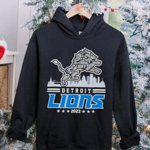 Skyline Detroit Lions 2023 hoodie, sweater, longsleeve, shirt v-neck, t-shirt