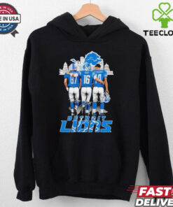 Skyline Detroit Lions Sam LaPorta Jared Goff and Amon Ra St. Brown Signatures shirt