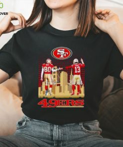 Skyline Jerry Rice And Brock Purdy San Francisco 49ers Signatures T Shirt 2 Skyline Jerry Rice And Brock Purdy San Francisco 49ers Signatures T Shirt