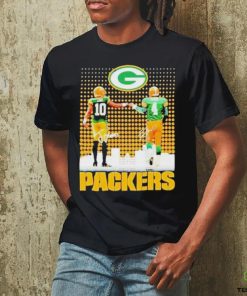 Skyline Jordan Love And Brett Favre Packers Signatures T Shirt