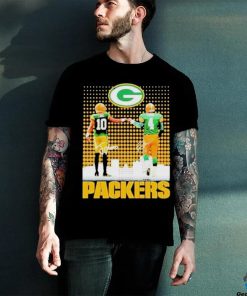 Skyline Jordan Love And Brett Favre Packers Signatures T Shirt