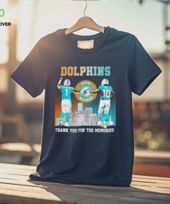 Skyline Miami Dolphins Tua Tagovailoa And Tyreek Hill Thank You For The Memories T Shirt