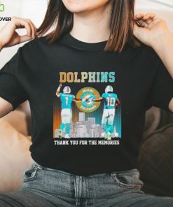 Skyline Miami Dolphins Tua Tagovailoa And Tyreek Hill Thank You For The Memories T Shirt