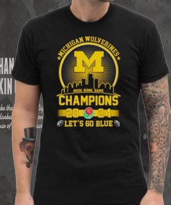 Skyline Michigan Wolverines Rose Bowl Game Champions 2024 let’s go blue hoodie, sweater, longsleeve, shirt v-neck, t-shirt