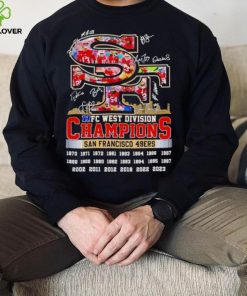 Skyline NFC West Division Champions San Francisco 49ers signatures hoodie, sweater, longsleeve, shirt v-neck, t-shirt