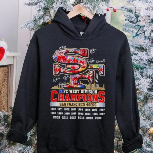 Skyline NFC West Division Champions San Francisco 49ers signatures hoodie, sweater, longsleeve, shirt v-neck, t-shirt