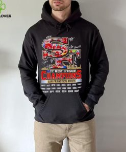 Skyline NFC West Division Champions San Francisco 49ers signatures hoodie, sweater, longsleeve, shirt v-neck, t-shirt