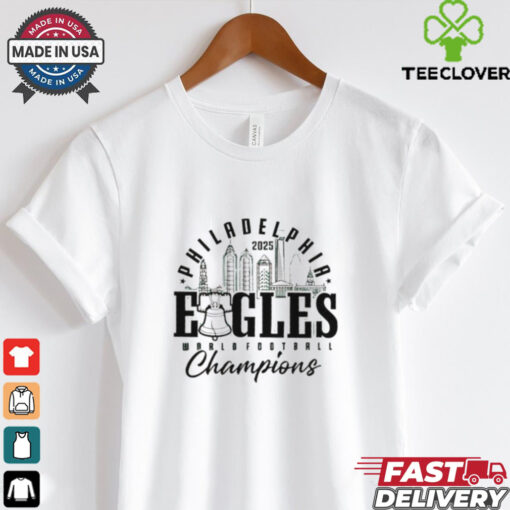 Skyline Philadelphia Eagles World Football Champions 2025 shirt