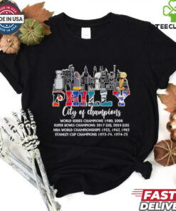 Skyline Philly City of Champions trophies shirt