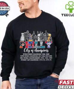 Skyline Philly City of Champions trophies shirt