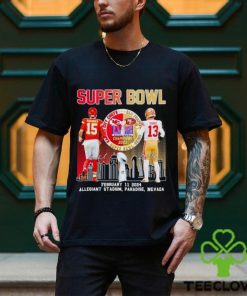 Skyline Super Bowl LVIII Patrick Mahomes and Brock Purdy signatures shirt