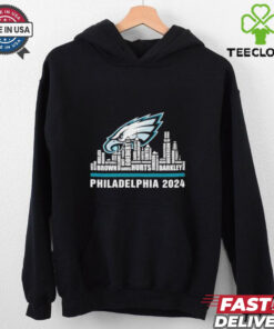 Skyline all name players Philadelphia Eagles 2024 football shirt